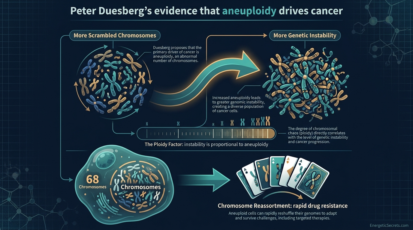 Duesberg and collaborators built the aneuploidy case across two decades of papers.