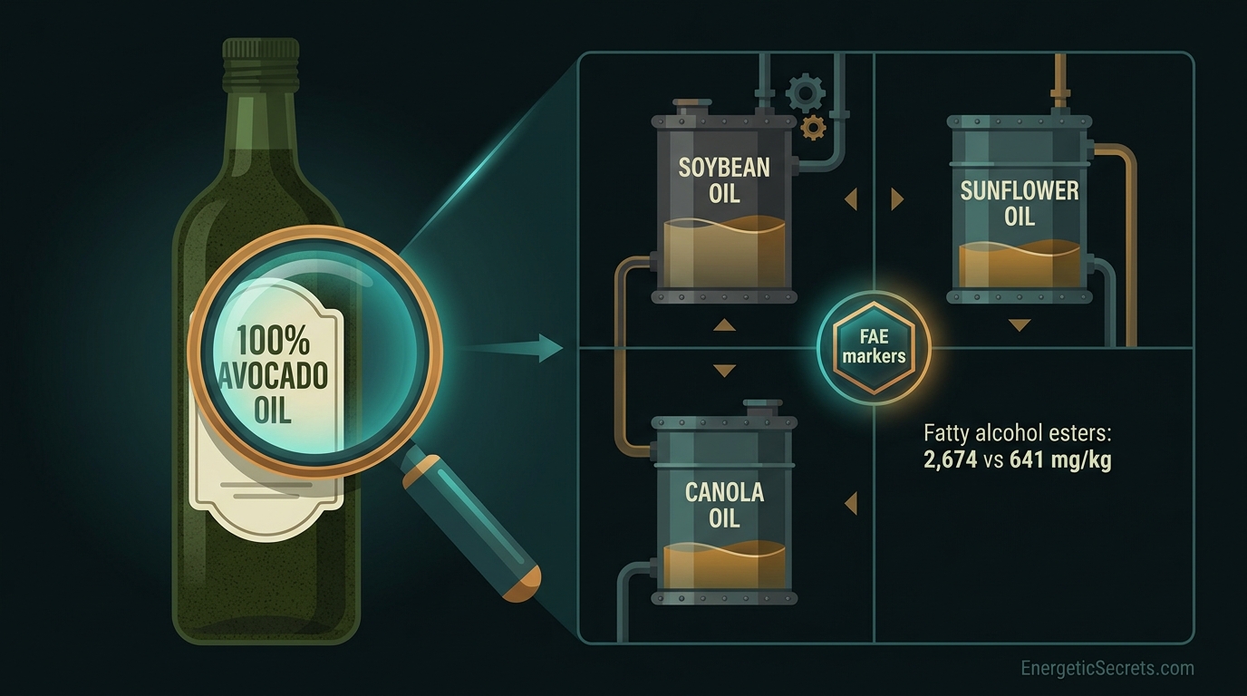 What is actually in the bottle: FAE markers reveal refined seed oils (2,674 vs 641 mg/kg)