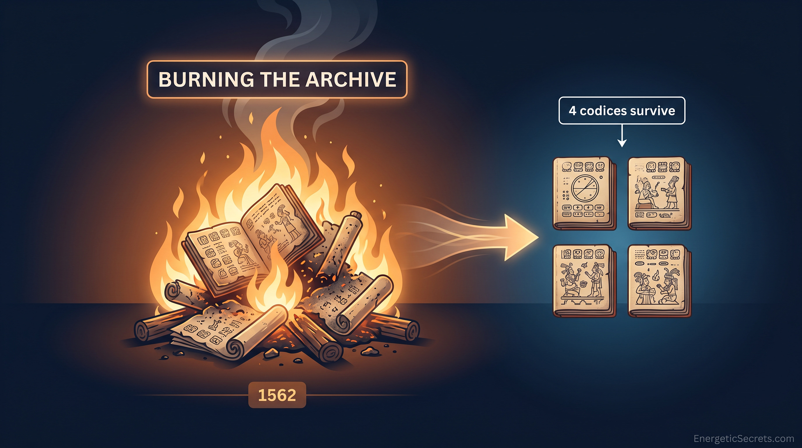 Burning the Archive: the 1562 Man&iacute; bonfire that erased a civilization's written record