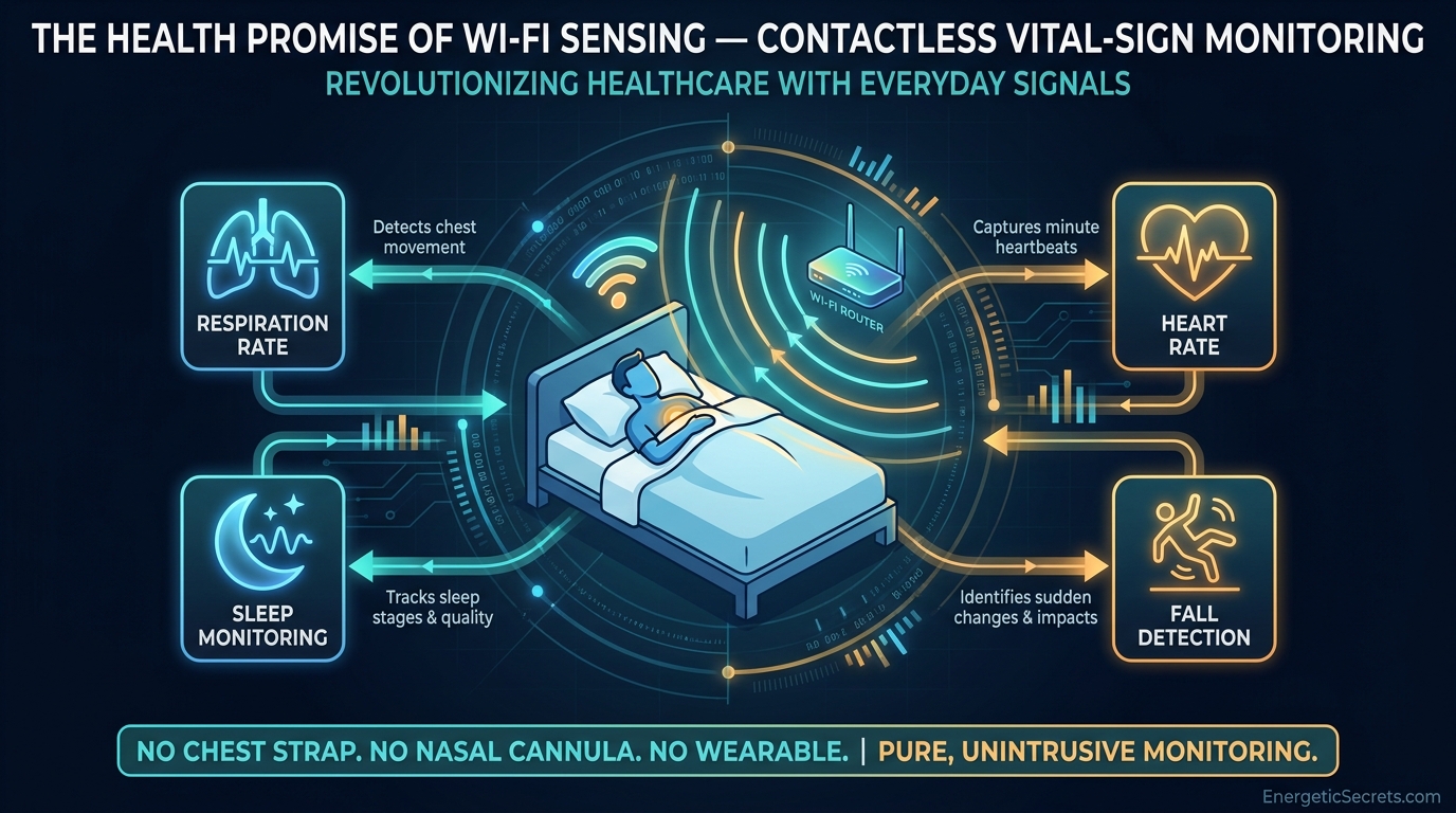 Contactless vital-sign monitoring could screen for sleep apnea and detect falls without a single wearable sensor.