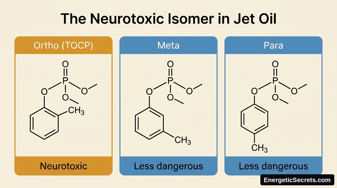 The ortho isomers of tricresyl phosphate are the neurotoxic fraction.