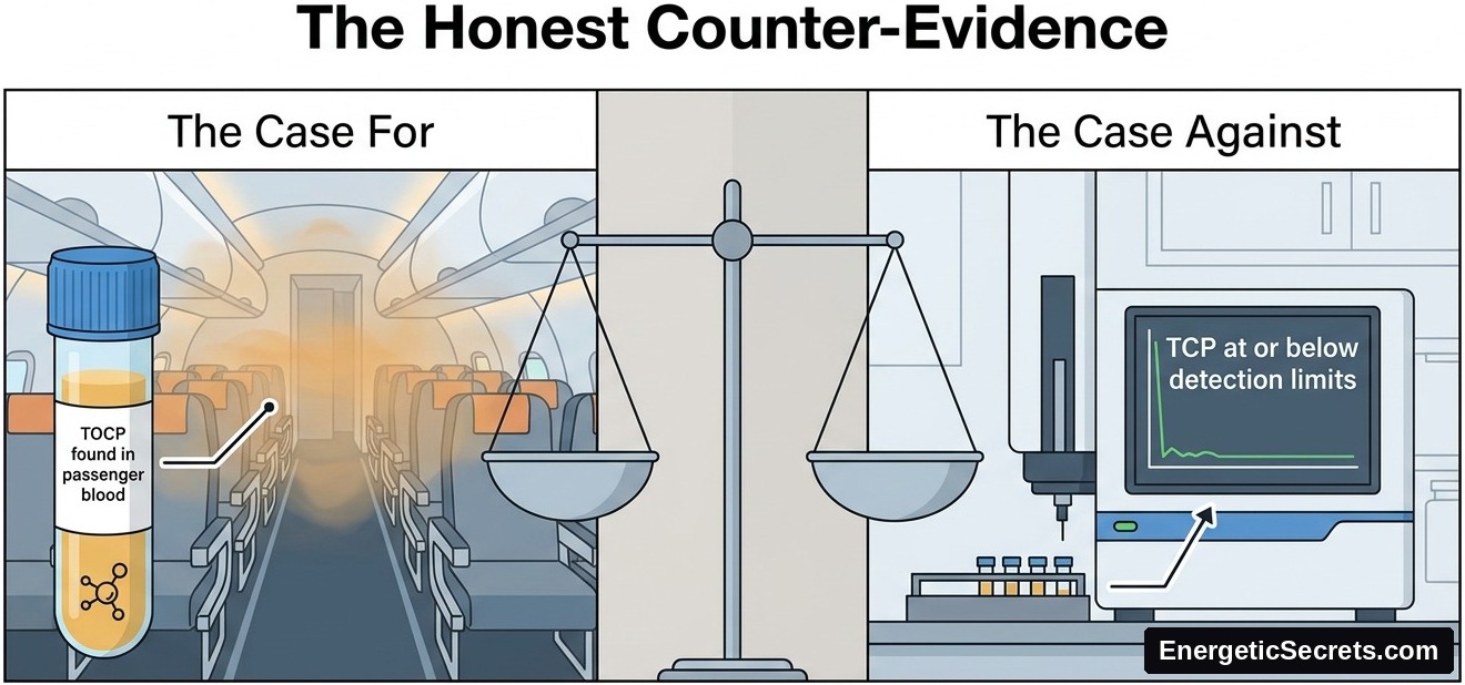 Peer-reviewed studies have found TCP at or below detection limits.